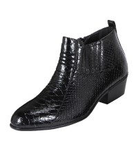 Bolano Style 410 Black Belly Snake Print Boot