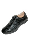 Pelle Pelle PP0303 Black Croc Print Sneaker