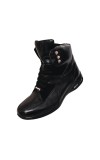 Pelle Pelle PP1009 Black Ostrich Leg High Top Boot SALE