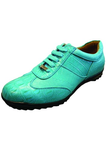 Pelle Pelle PP1039 Turquoise Croc Print Lace Up