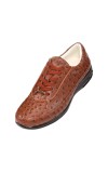 Pelle Pelle PP3379 Cognac Ostrich Quill Sneaker