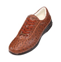 Pelle Pelle PP3379 Cognac Ostrich Quill Sneaker