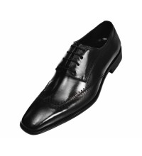 Steven Land SL312 Black Wingtip with Perf Detail