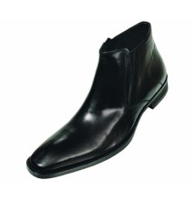 Steven Land SL344 Black Plain Toe Boot with Side Z