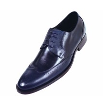 Steven Land SL7184 Navy Blue Wingtip in Genuine Le