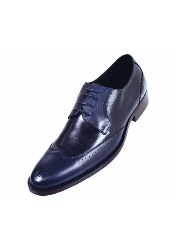 Steven Land SL7184 Navy Blue Wingtip in Genuine Leather