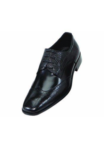 Steven Land SL9080 Black Leather Wingtip