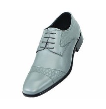 Steven Land SL9711 Grey Leather Cap Toe