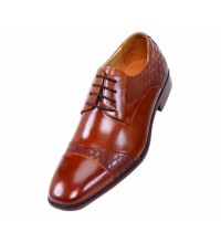 Steven Land SL9711 Tan Leather Cap Toe