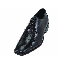 Steven Land SL9715 Black Leather Cap Toe