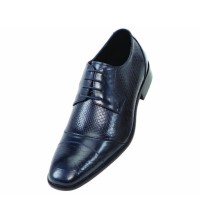 Steven Land SL9715 Navy Leather Cap Toe