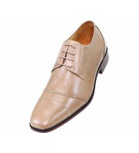 Steven Land SL9715 Taupe Leather Cap Toe