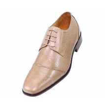 Steven Land SL9715 Taupe Leather Cap Toe